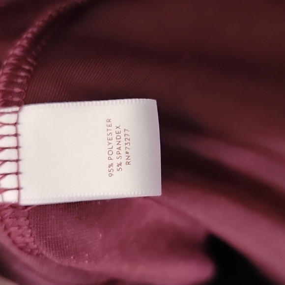 Lauren Conrad Romantic Twee Sweet Girly burgundy runway velvet cold shoulder top - Picture 5 of 7